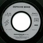 Depeche Mode Personal Jesus + Dangerous Original Glossy DM 7 Inch Vinyl  NM/EX - FinePop